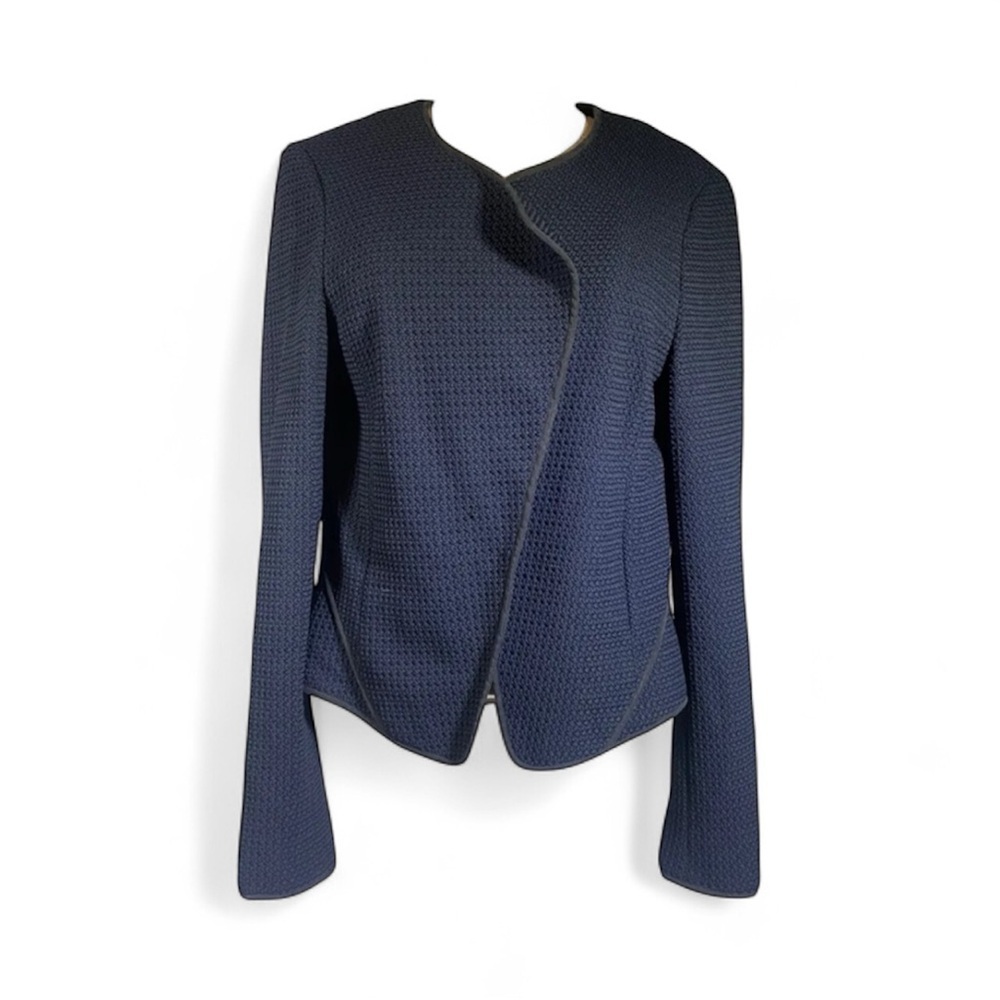Derek Lam Designer 10 Crosby Dark Blue and Black Blazer Jacket Women’s Size 6